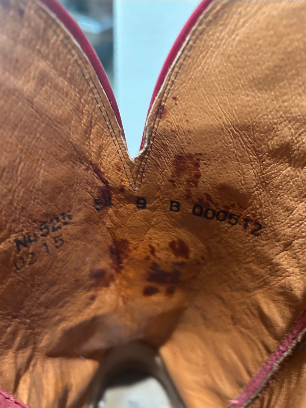 EUC Lucchese 1885 Red Leather Western Cowgirl Cowboy Boots 9B NFR rockabilly - Picture 10 of 12